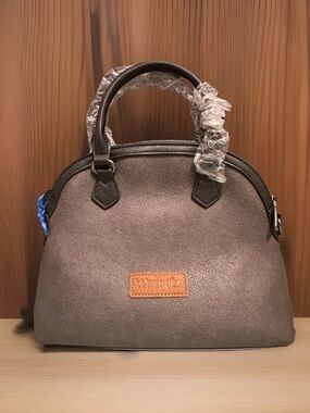 🆕 Montana West X Wrangler Satchel Bag Top-handle with Crossbody Strap In Black